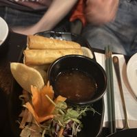 Spring rolls  at Soul Vegan in Edinburgh