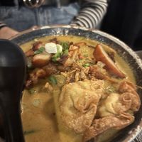 Laksa Noodle - too big a portion!   at Soul Vegan in Edinburgh