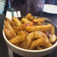 Salt and Pepper Chips - really goodd  at Soul Vegan in Edinburgh