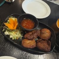 Sweetcorn fritters  at Soul Vegan in Edinburgh