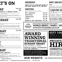 What's on at King Street Tavern in Portsmouth