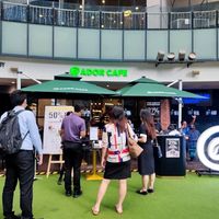 Entrance & Outdoor Seating at Ador Cafe in Kuala Lumpur