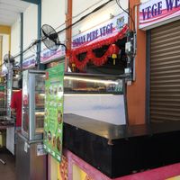 View of the stall (it’s sandwiched between two Chinese vegetarian stalls)  at Hare Krishna in Penang