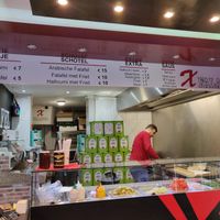 Counter at X Falafel NL in Leiden