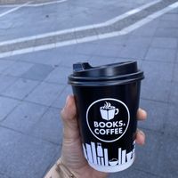 Soy milk latte—delicious!  at Books & Coffee in Marmaris