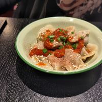 Dumplings in Chili Soße at Kaschemme in Nuremberg