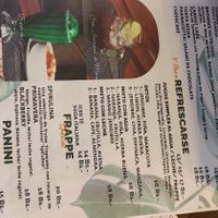 Drinks with soya milk at WOW Healthy Food Coffee in Sucre