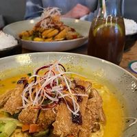 Veganes gelbes Curry at Mai Town in Freiburg