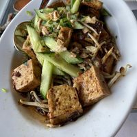 Tahoe ketjap (with fried tofu): the tofu has a nice texture, but the flavours of the dish are simple and a bit bland. I’ve had way better sauces. at Indonesisch Restaurant Sari in Heemstede