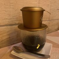 Traditional coffee   at Taste of Vietnam in Birgu