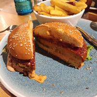 Sweetpotatoe and Bean Patty at Esszimmer by MyPlace in Lautzenhausen