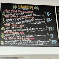 Lunch menu, part 1 at Itality Plant Based Foods in Albuquerque