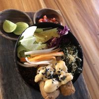 Seaweed bowl for 90k  at Pachamama Organic Cafe and Private Villa in 