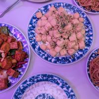 Salt and pepper tofu, king pao tofu and noodles at Bamboo Garden Chinese Restaurant in Twentynine Palms