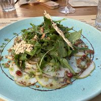 Pear carpaccioo  at O Tonel  in Faro