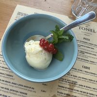 Yellow plum sorbet   at O Tonel  in Faro