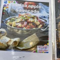 Salsa apple and avocado on menu  at Pangpon Mexican Cuisine in Koh Lanta