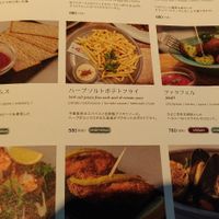 Falafel starters. Potatoes fries are not vegan only because of the aïoli sauce. at Latte Graphic - Musashikosugi in Kawasaki