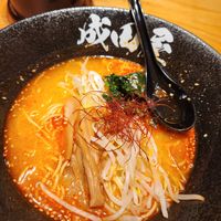 Spicy vegan ramen at Halal Ramen Naniwaya in Osaka