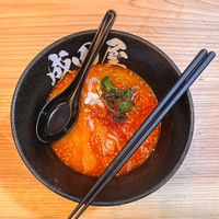 Spicy miso ramen (vegan)  at Halal Ramen Naniwaya in Osaka