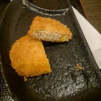 Croquette at Halal Ramen Naniwaya in Osaka