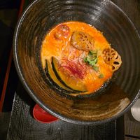 Spicy vegetarian ramen at Halal Ramen Naniwaya in Osaka