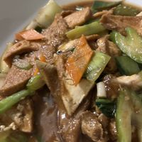 Fried tofu in brown sauce with mixed veggies   at RISTORANTE CINESE SICHUAN in Rome