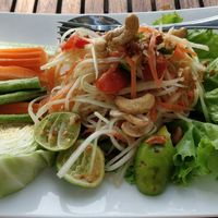 Papaya salad (asked for no fish sauce or shrimp) at Koh Kood Beach Resort in Koh Kut