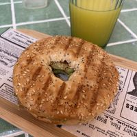 Bagel with Avocado  at Banana Garden in La Palma