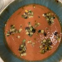 Le gaspacho sans burrata  at CrisTo in Bastia