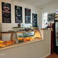 Service area - everything in the right hot counter was vegan at Govindas in West End