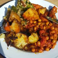 Sunday lunch at Canteen at The Eco Park in Porthtowan