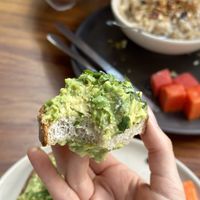 You really get a lot of avocado on top 😋  at Chepiche Cafe in Oaxaca