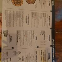 Menu at Honest Greens - Avenida in Lisbon