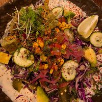 Latin Lover salad bowl with extra tofu at Honest Greens - Avenida in Lisbon