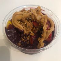 Peanut butter, granola, strawberry and mango açai bowl #Veganuary at AcaiXpress - Yas Mall in Abu Dhabi