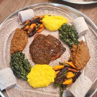 Beyanetu Platter at Gojo Ethiopian Eatery in Auckland