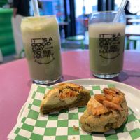 Vanilla matcha hot & iced, Matcha cookie   at Matchasome in Berlin