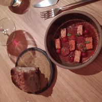 Part of the 15 course vegan menu at Salt in Budapest