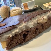 vegan pear cake  at Denns BioMarkt in Dresden