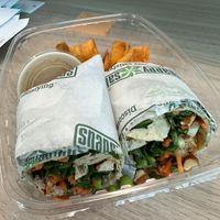 Peri Peri tofu wrap  at Snappy Salads in Dallas