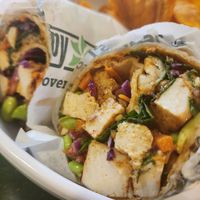 Peri Peri Tofu Wrap (removed from menu) at Snappy Salads in Dallas