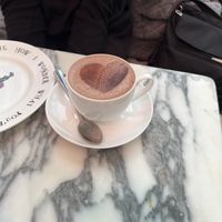 Hot chocolate   at Mad Hatters Afternoon Tea in London