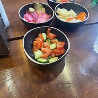 salad   at HuMMus in Riga