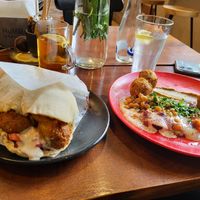 Falafel pita at HuMMus in Riga