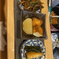 3 snack set   at Vegan Izakaya NIJIYA 虹屋 in Kyoto