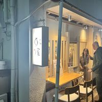 A few actual seats outside   at Vegan Izakaya NIJIYA 虹屋 in Kyoto