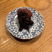 Pickled plum  at Vegan Izakaya NIJIYA 虹屋 in Kyoto