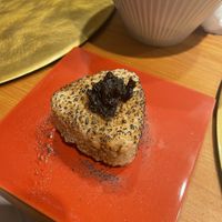 Broiled rice balls  at Vegan Izakaya NIJIYA 虹屋 in Kyoto