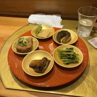 Set of 5 assortments  at Vegan Izakaya NIJIYA 虹屋 in Kyoto